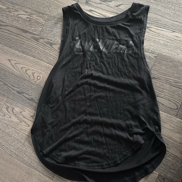 Avengers Marvel Black Muscle Shirt Sz S - Picture 4 of 9